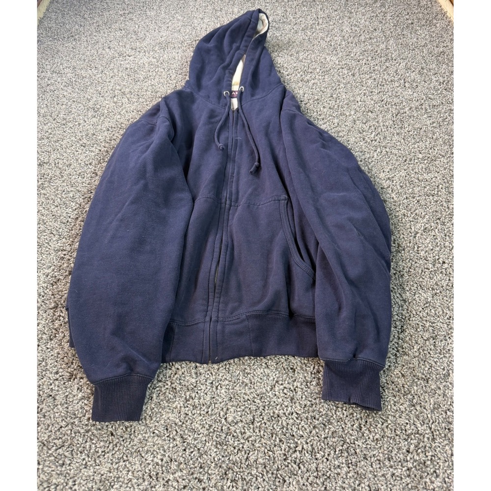 Vintage Y2K Champs Waffle Lined Hoodie Men's Size Large Blue